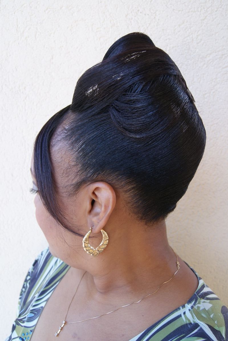 Rolled Updo with Twist
