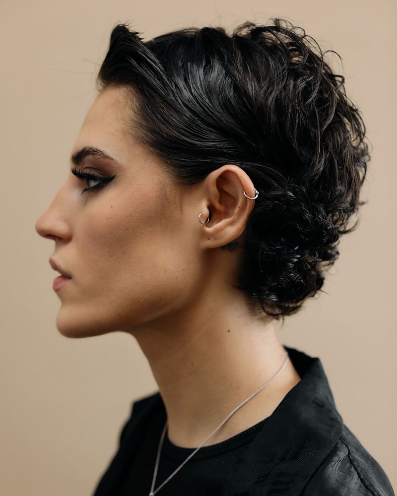 Pixie de inspiração vintage