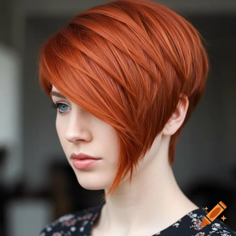 Asymmetrical Pixie with Bold Color