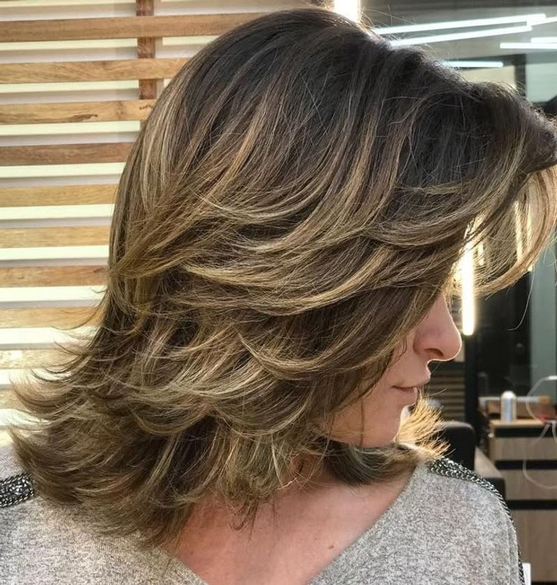 Feathered Mid-Length Cut