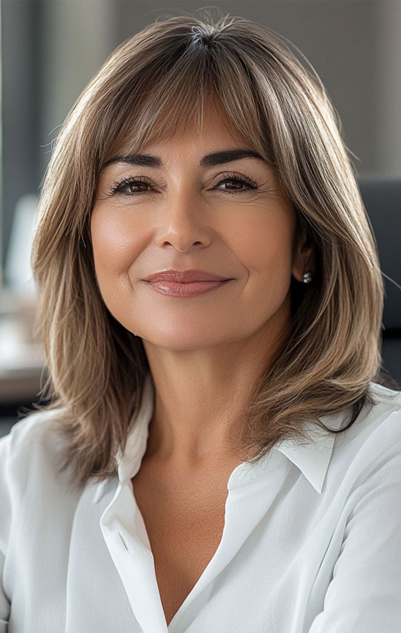 Blunt Lob with Subtle Layers