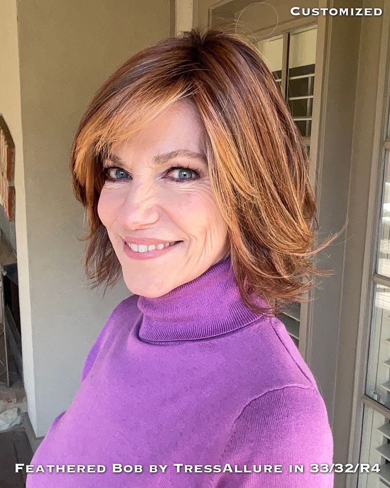 Feathered Bob With Wispy Ends