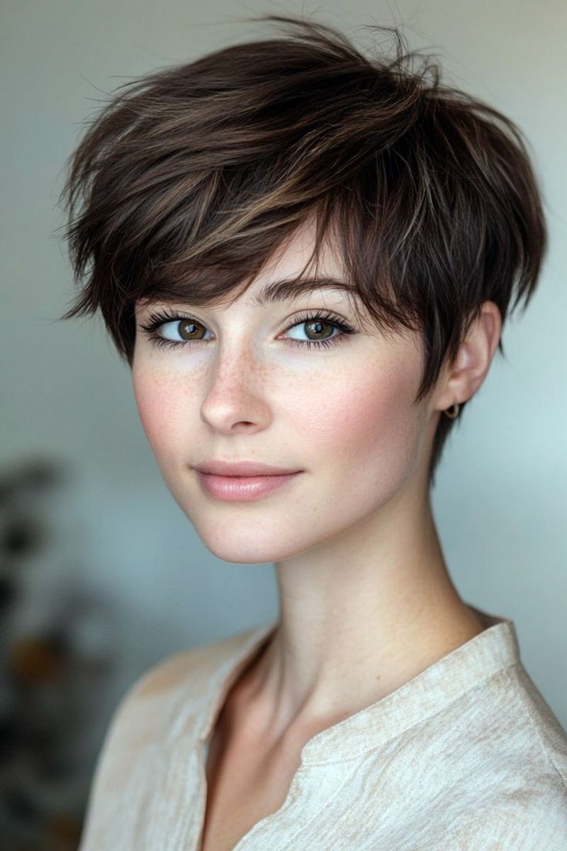 Wispy Pixie with Face-Framing Layers