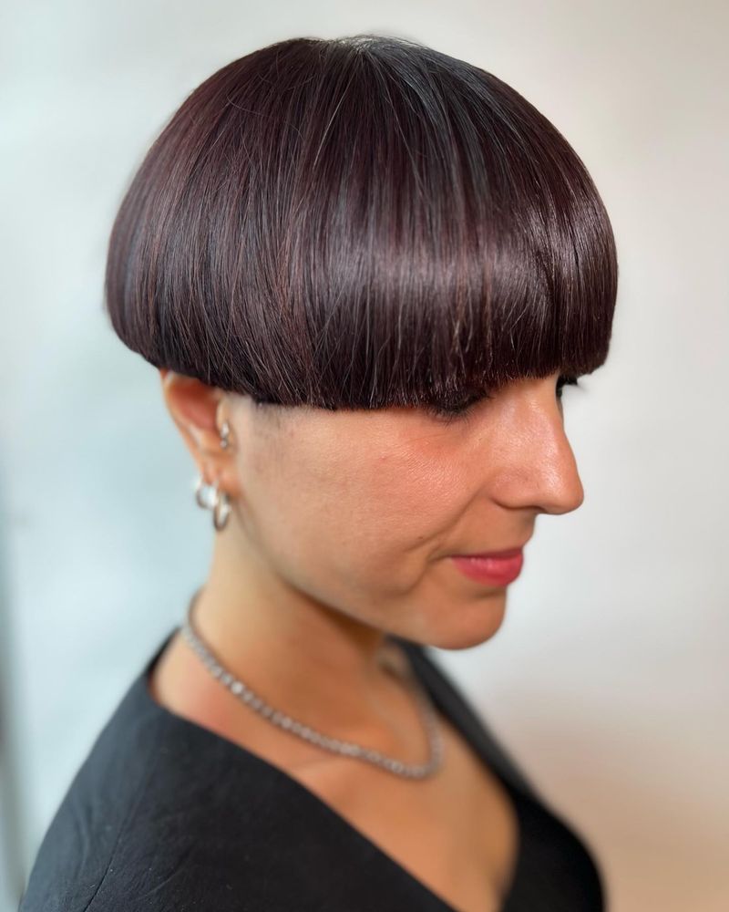 Textured Bowl Cut with Fringe