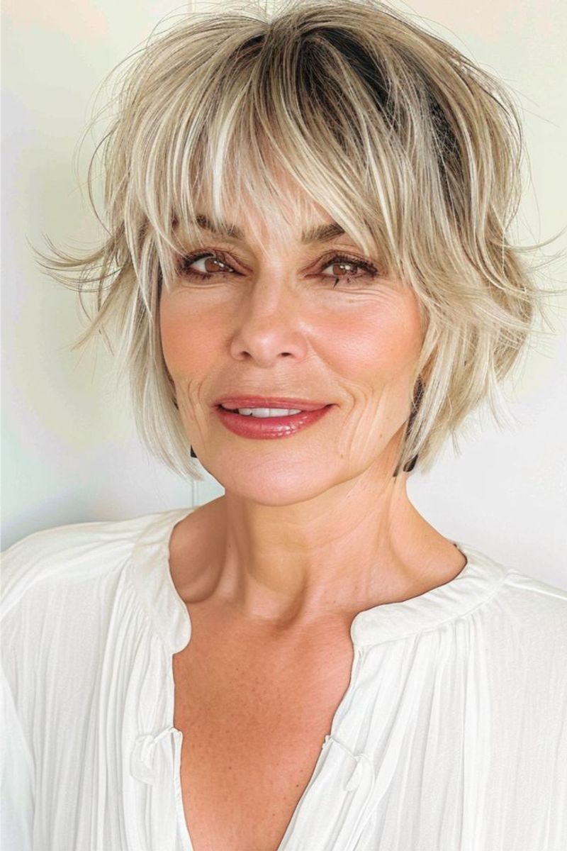 Shaggy Crop with Bangs
