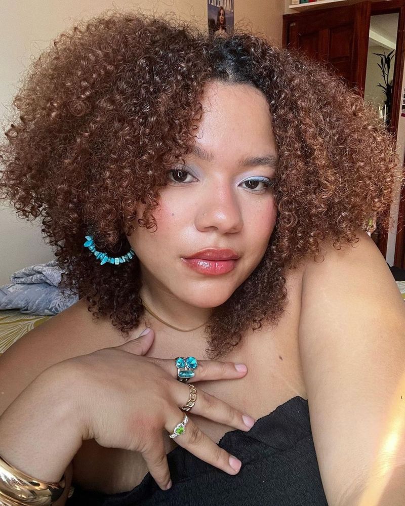 Mini Afro with Angled Edges