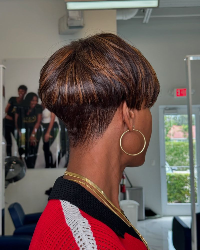 Colored Pixie With Highlights