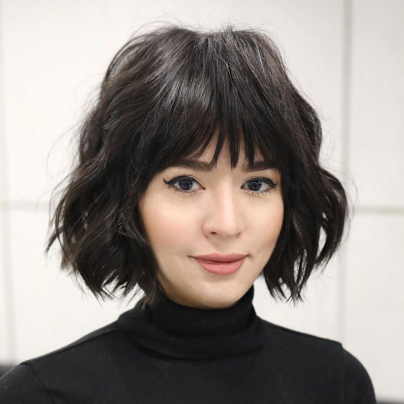 Tousled Bob with Piece-y Bangs