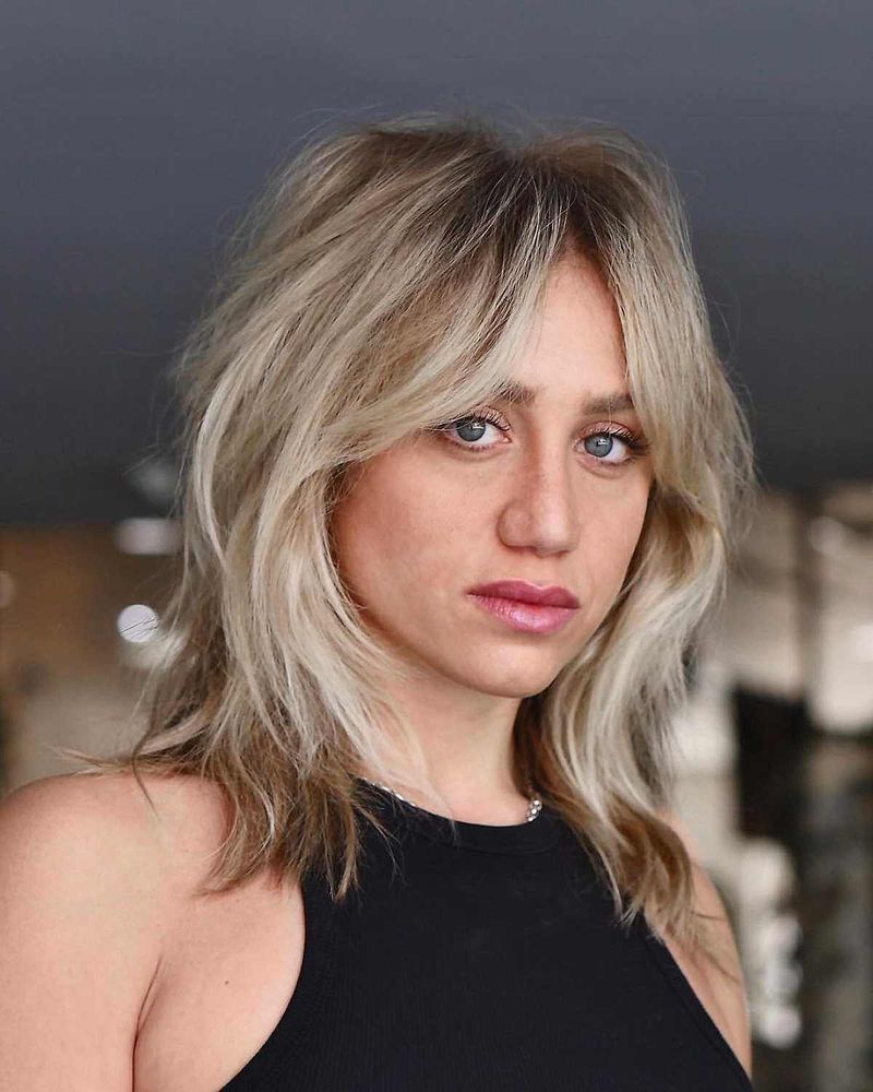 Razor-Cut Shag with Wispy Bangs