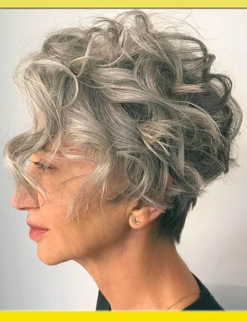 Pixie rizado largo