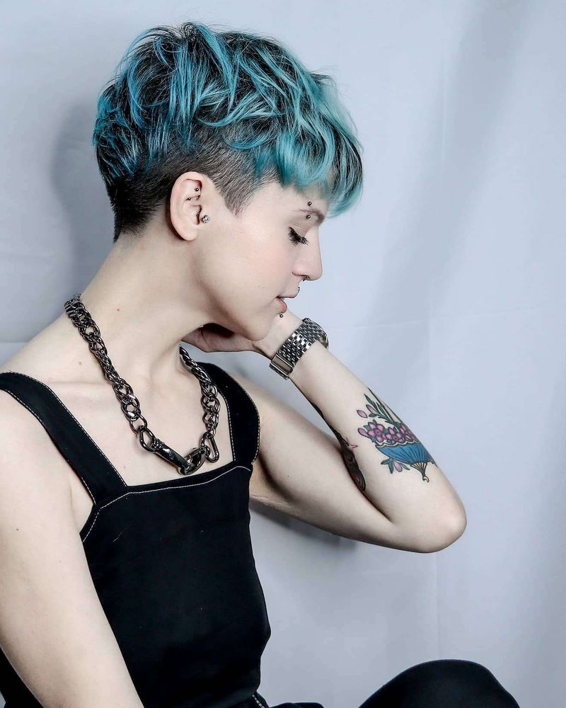 Pixie with Colorful Highlights