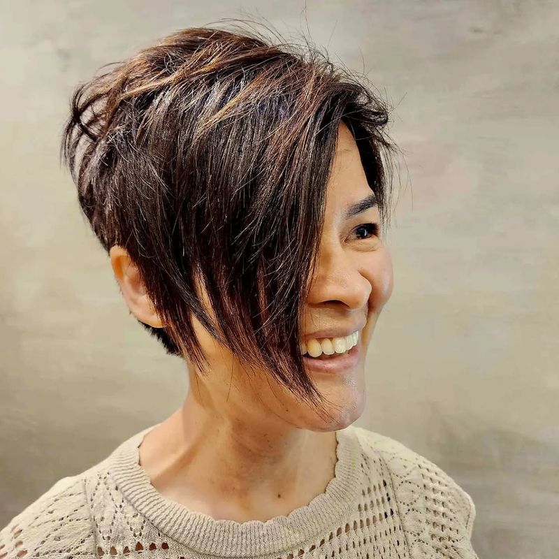 Textured Crop with Long Fringe