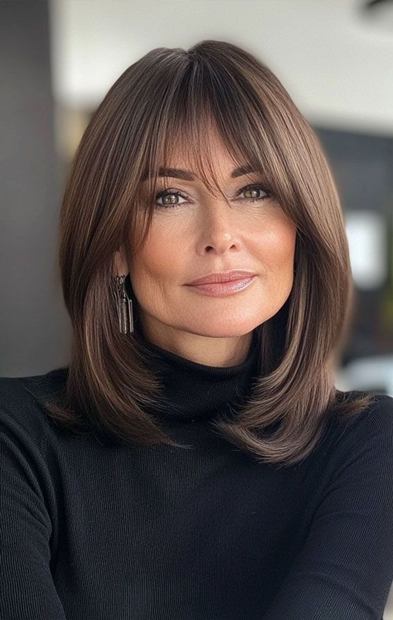 Long Bob with Invisible Layers