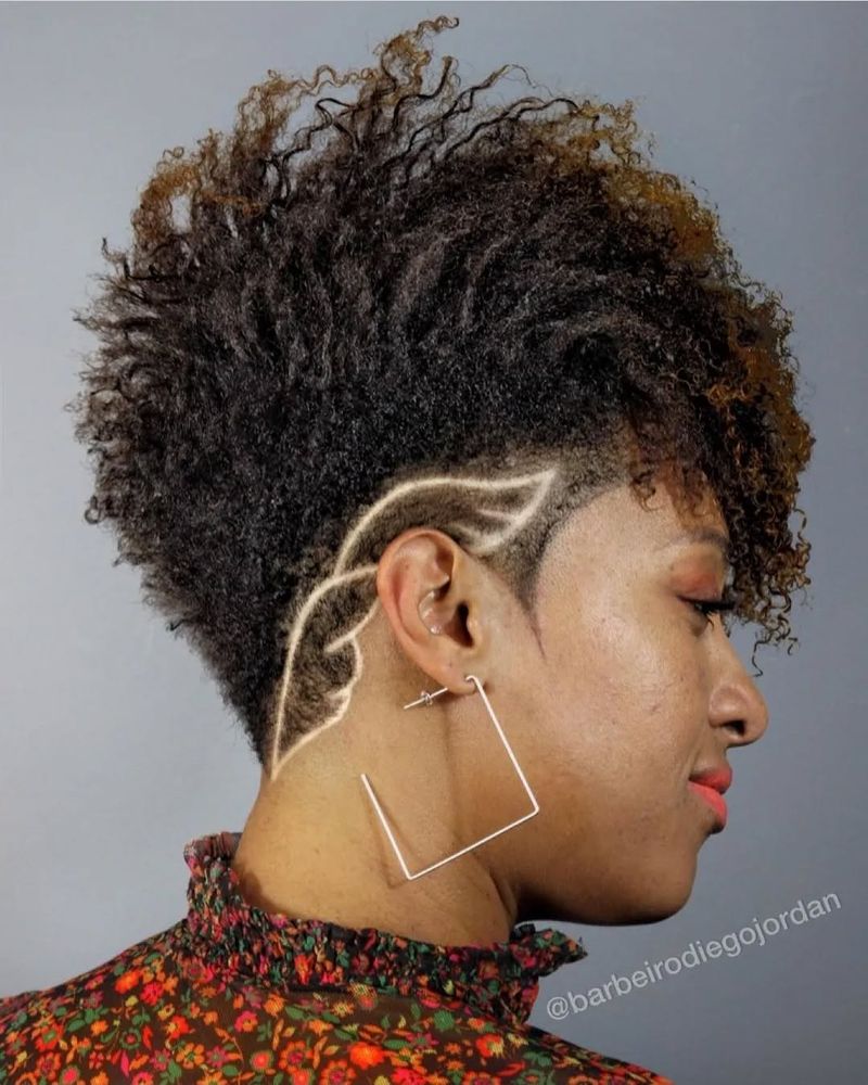 TWA (Teeny Weeny Afro) with Designs