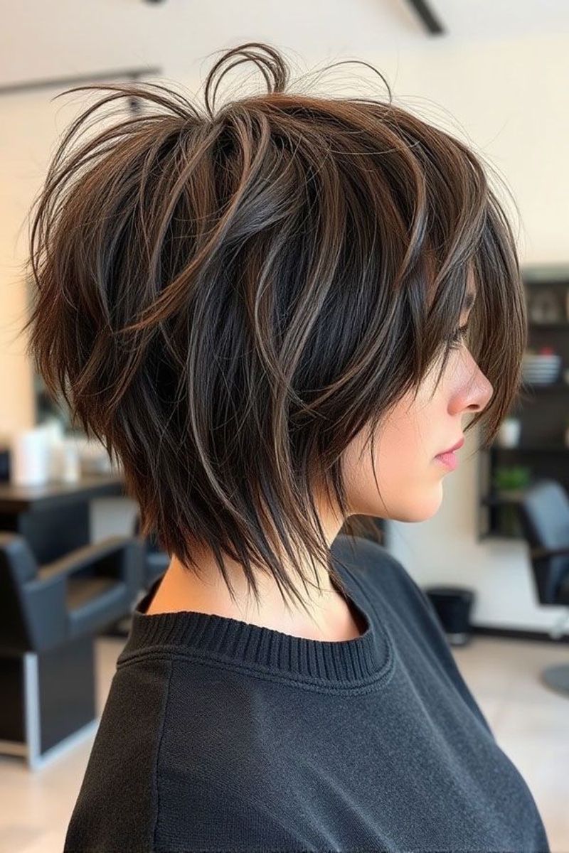 Shaggy Stacked Pixie