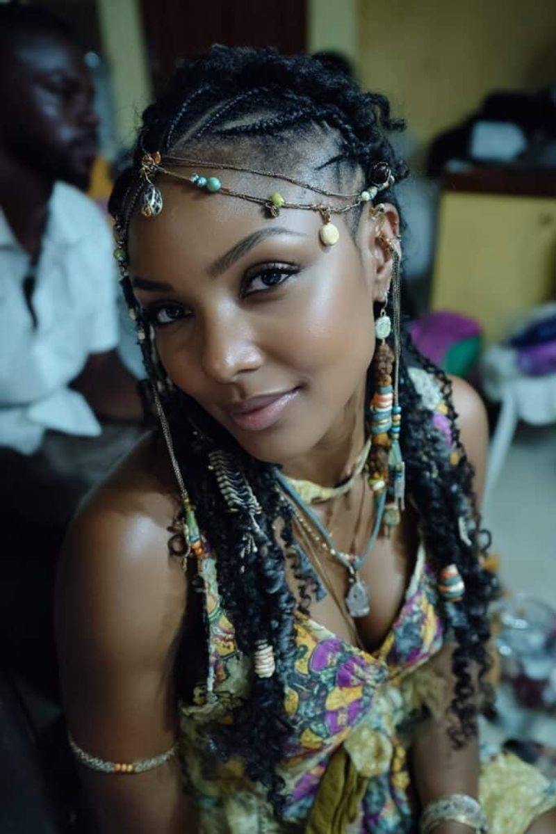 Fulani Braids with Beaded Accents