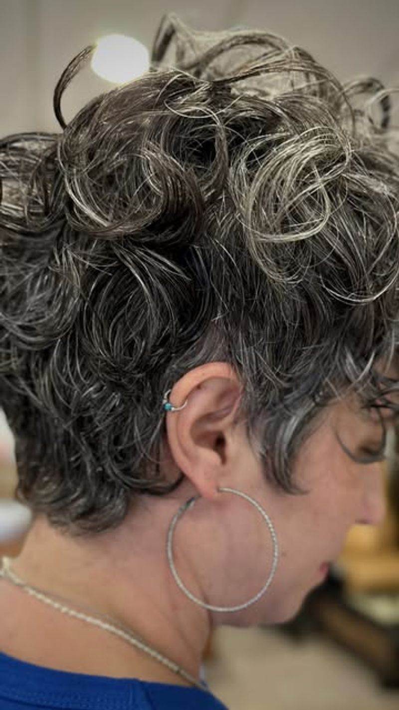 Curly Crop with Height