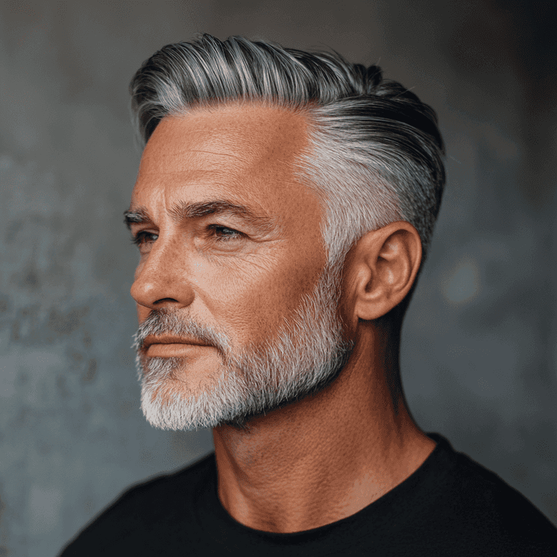 Classic Short Cut with Side Part