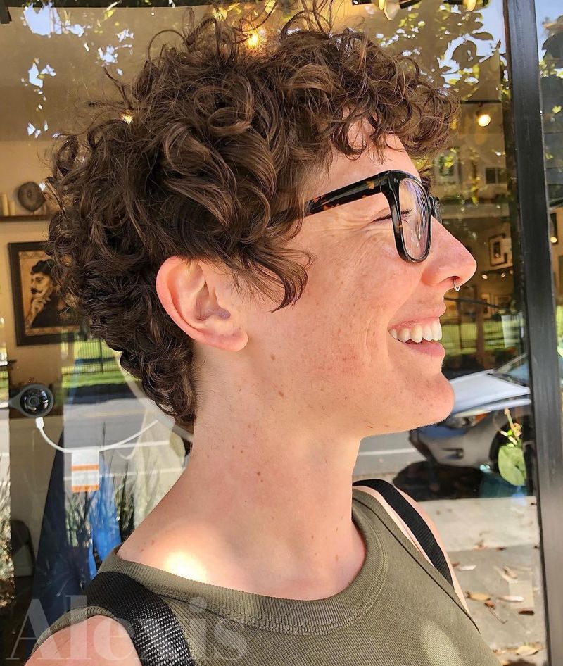 Curly Pixie with Natural Texture