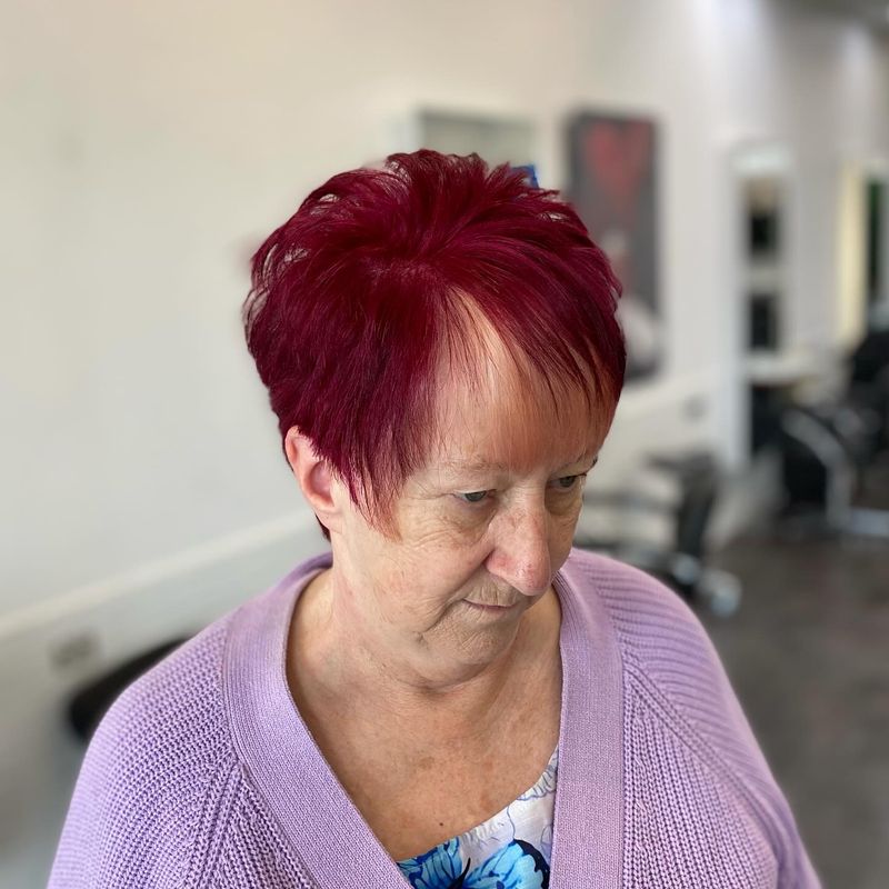 Textured Auburn Pixie