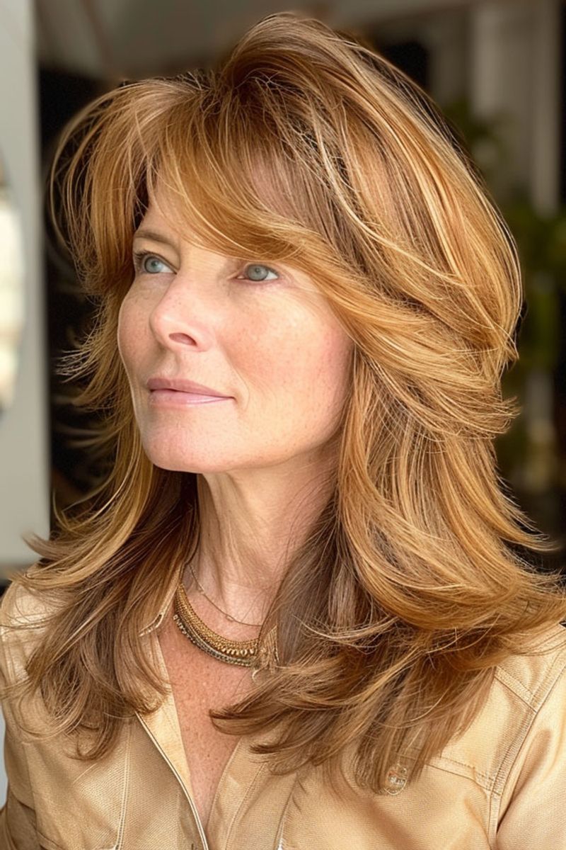 Layered Mid-Length with Face-Framing