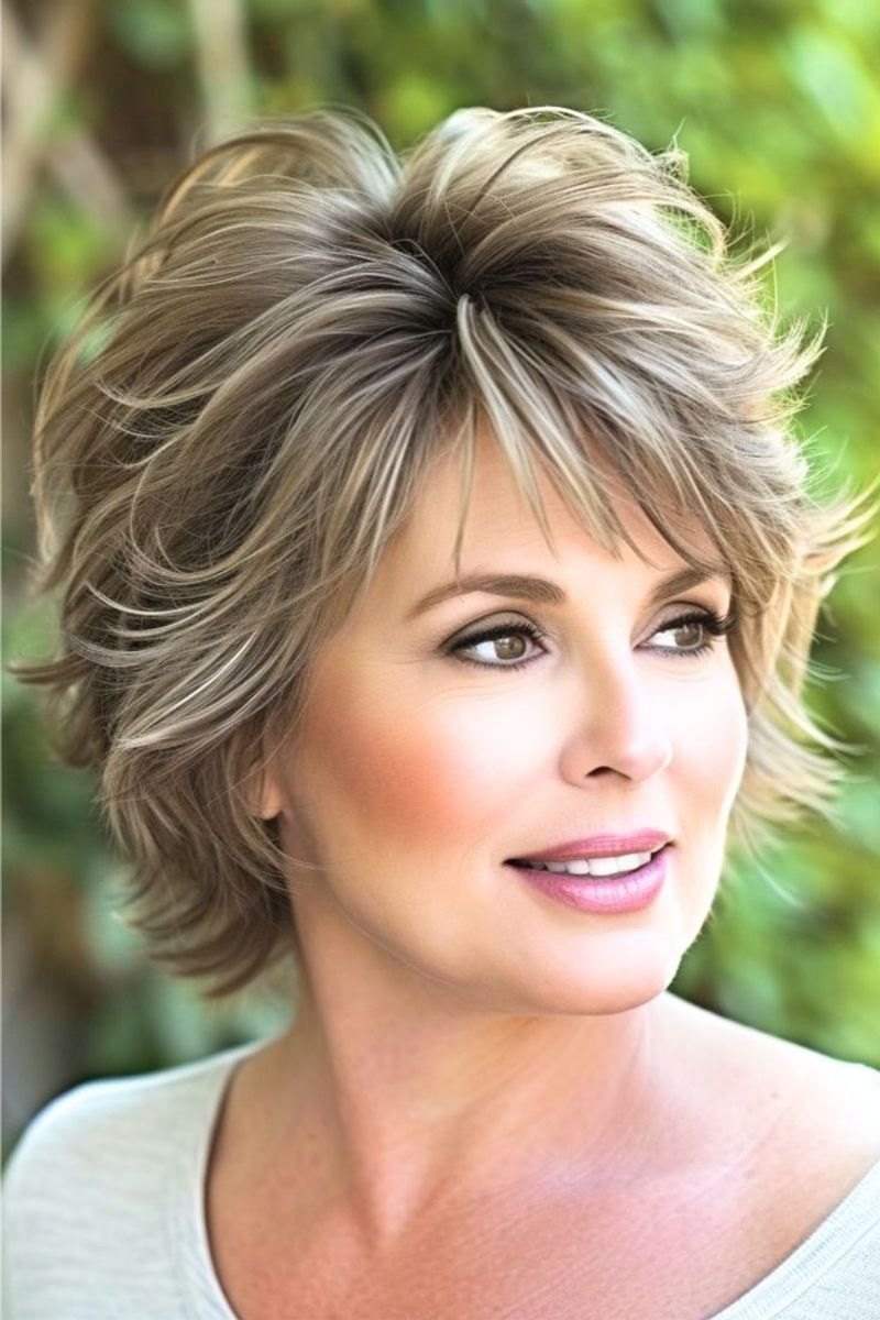 Feathered Classic with Side Part