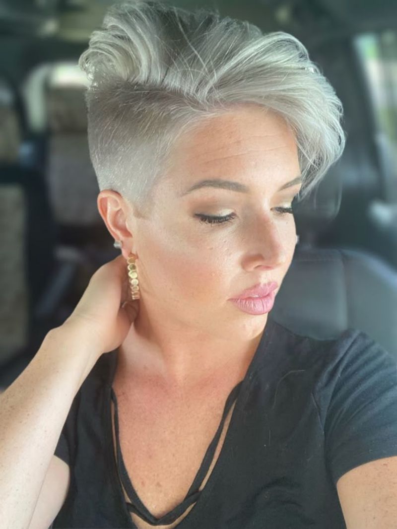 Platinum Blonde Undercut