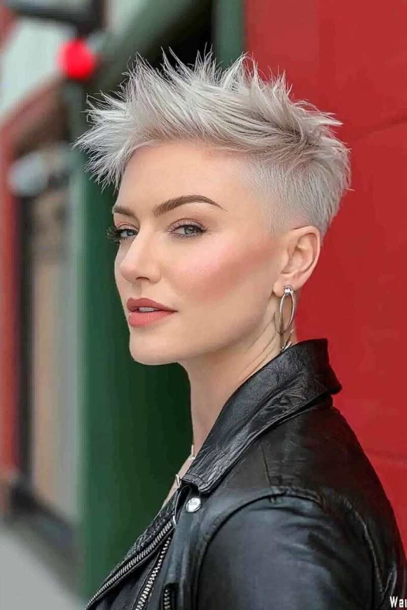 Spiky Platinum Pixie