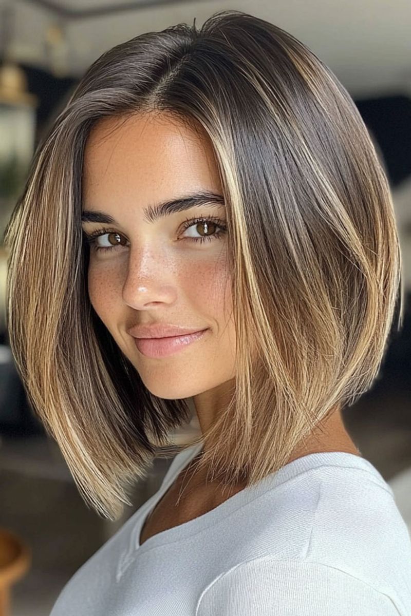Asymmetrical Chin-Length Cut