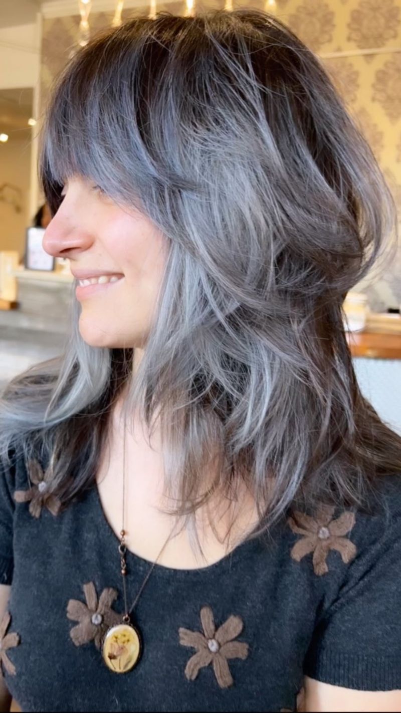 Shoulder-Length Shag with Face-Framing Layers