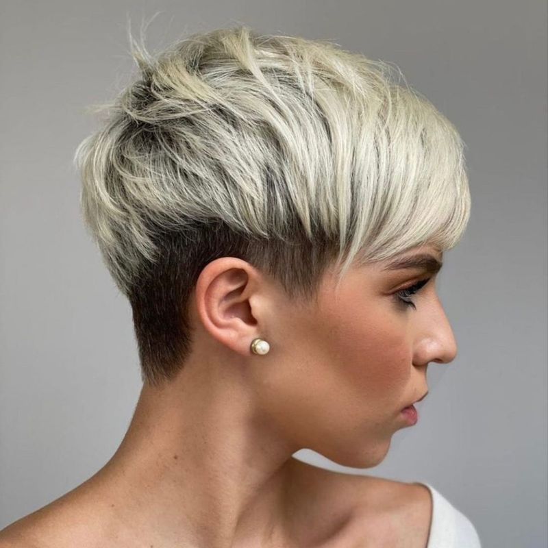 Platinum Pixie with Undercut
