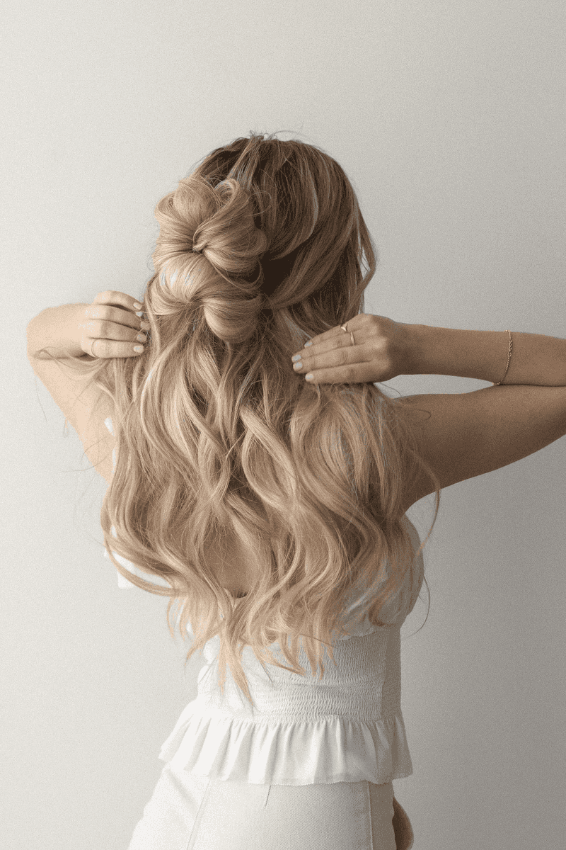 The Half-Up Crown Twist
