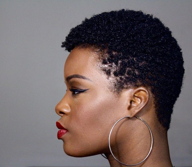 Sculptural TWA with Defined Curls