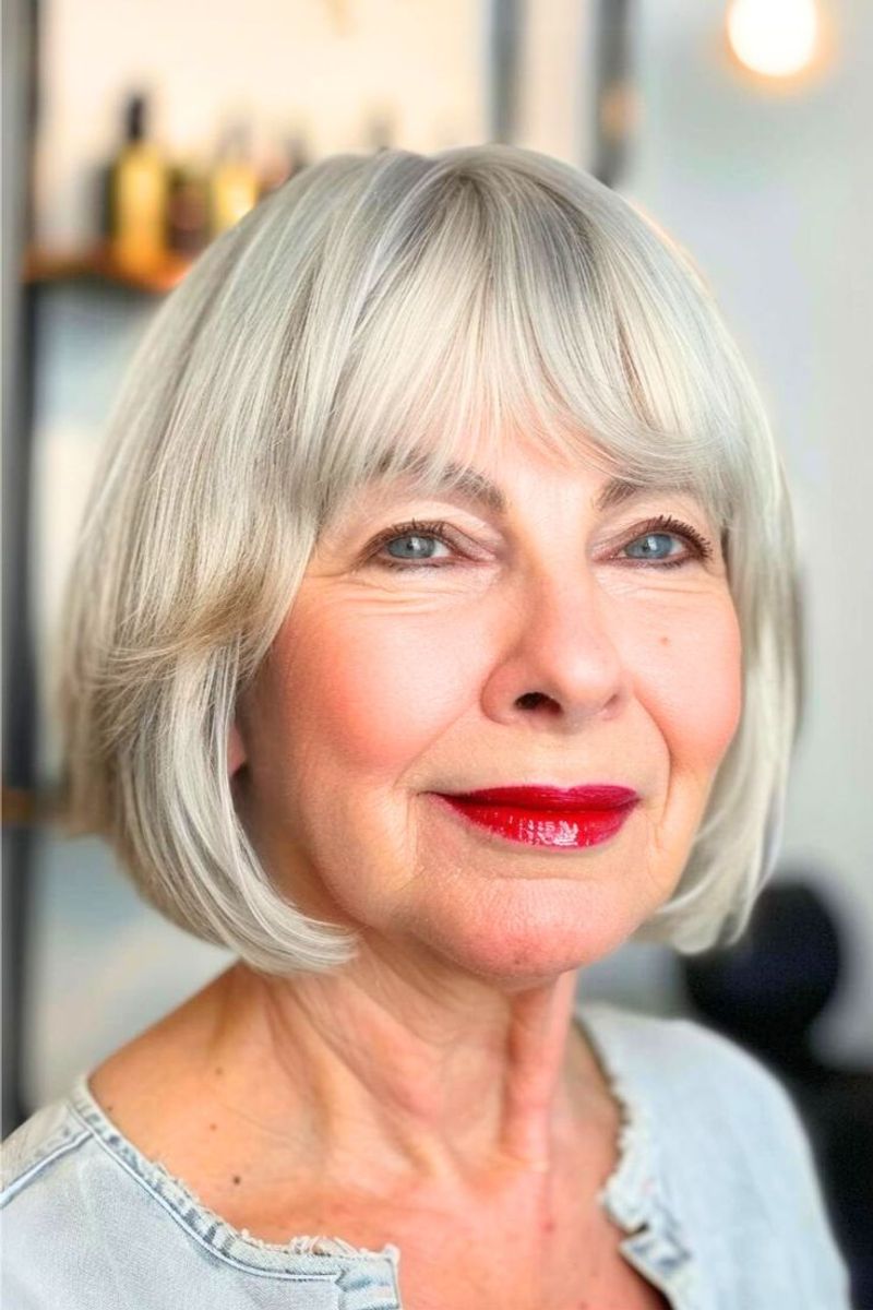 The Wavy Bob with Center Part