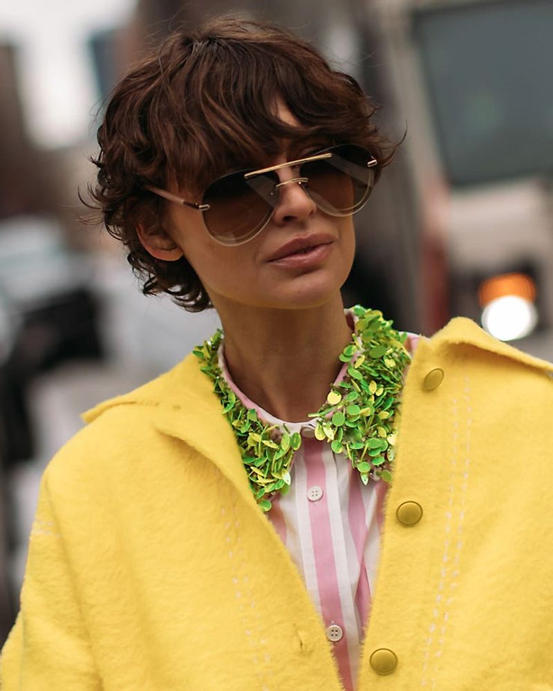 Pixie Cut with Statement Collars