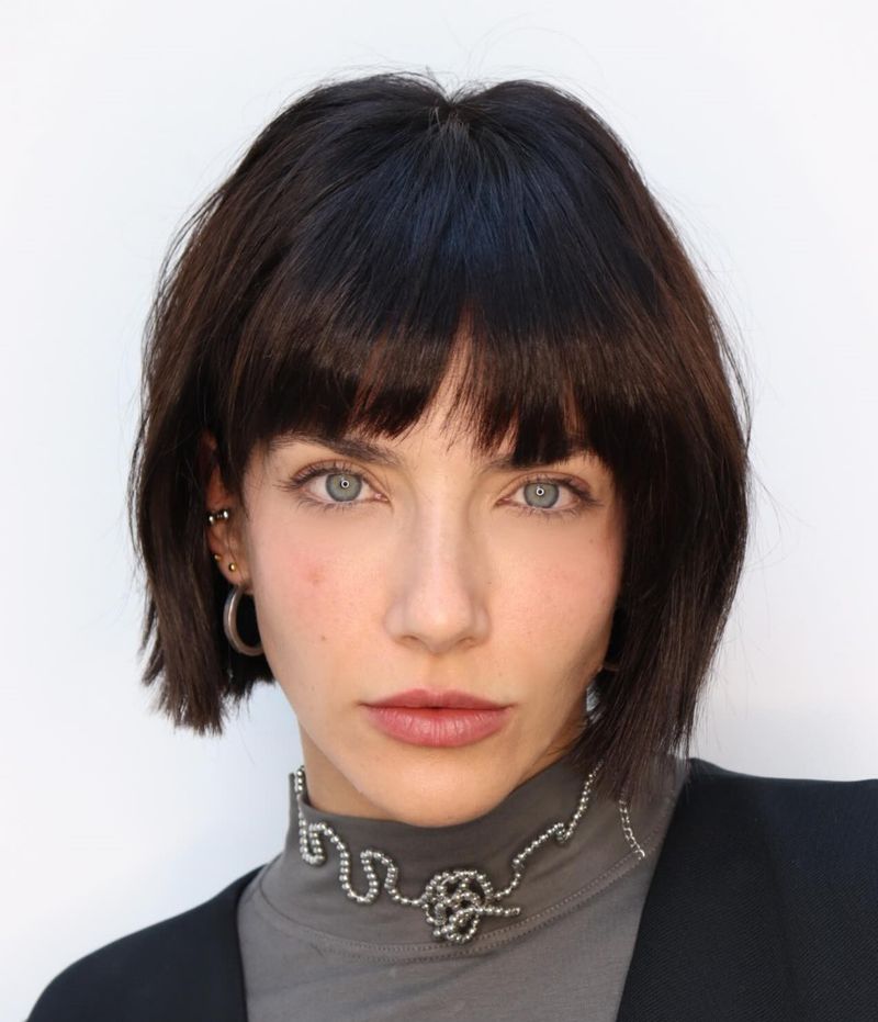 The Straight-Across Blunt Bang