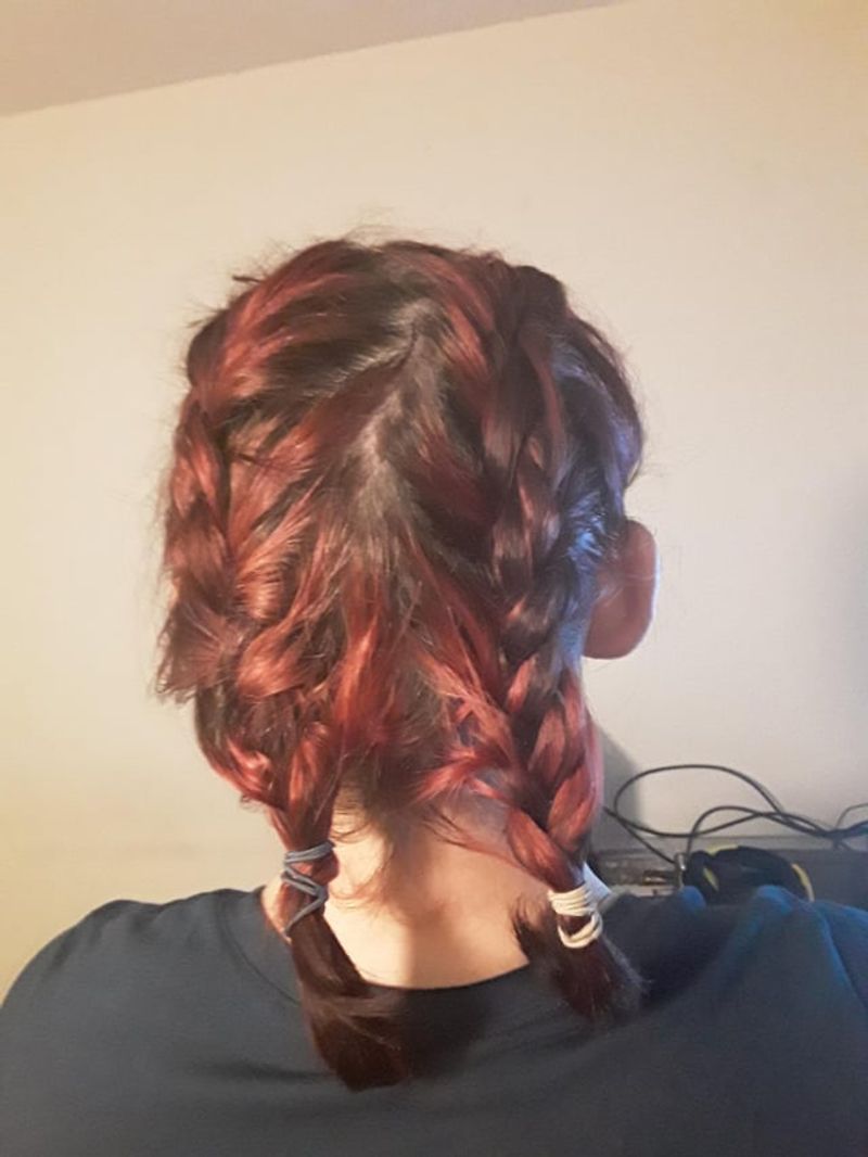 Inside-Out Dutch Braids