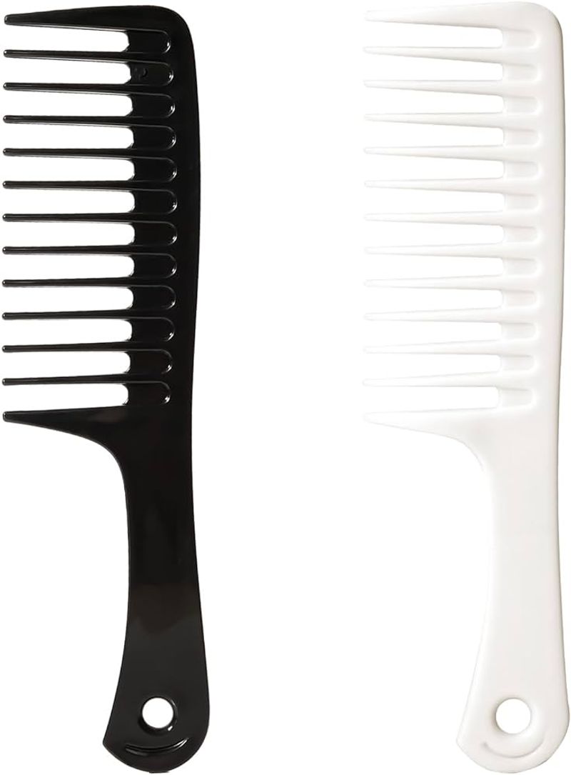 Gentle Detangling with Wide-Tooth Comb