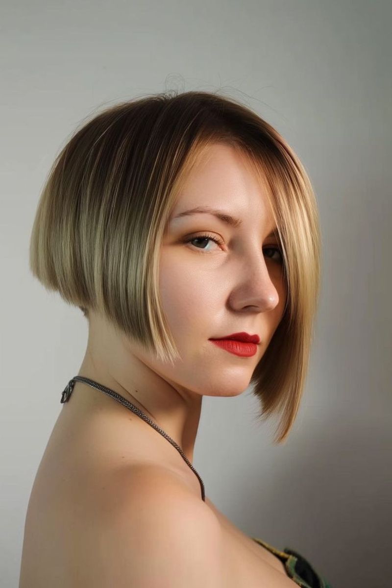 Side-Swept Asymmetrical Bob