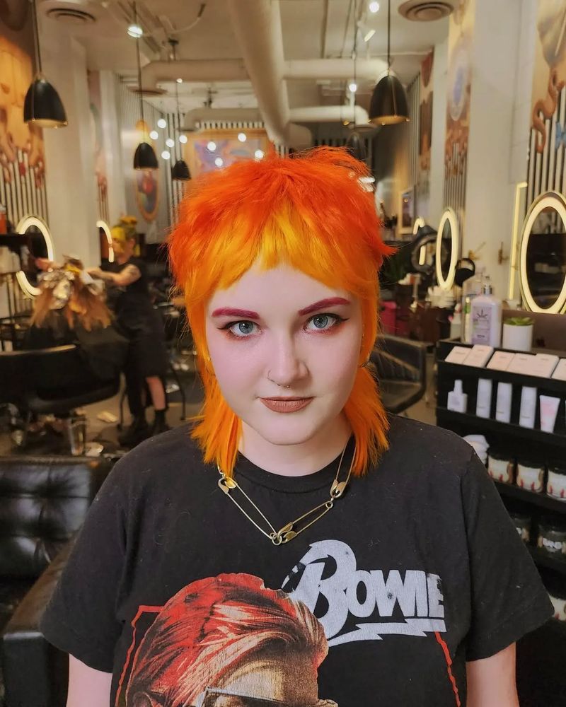 The Bowie-Esque Color Block Shag