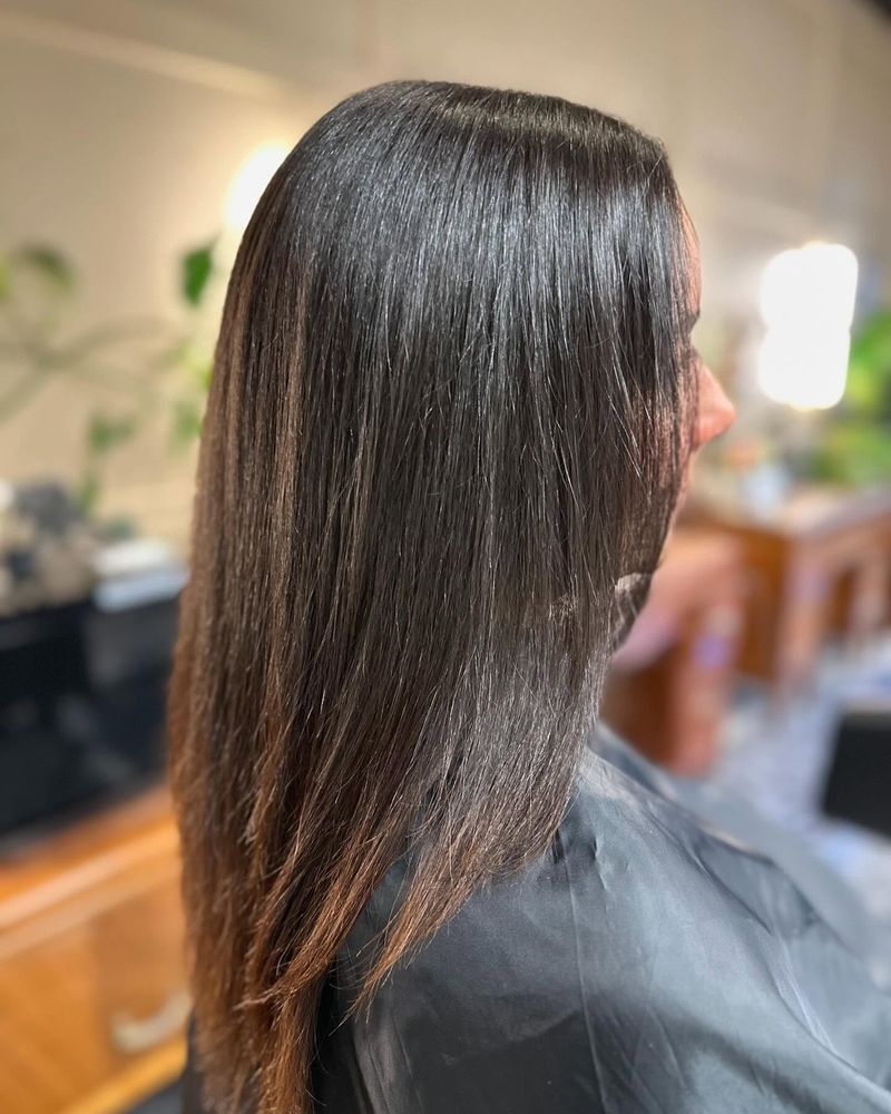 Stick-Straight Ironed Hair