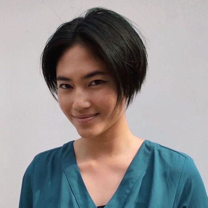 The Severe Middle-Part Pixie