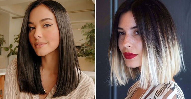 These 16 Straight Hairstyles Add Texture Without Losing That Glossy Finish