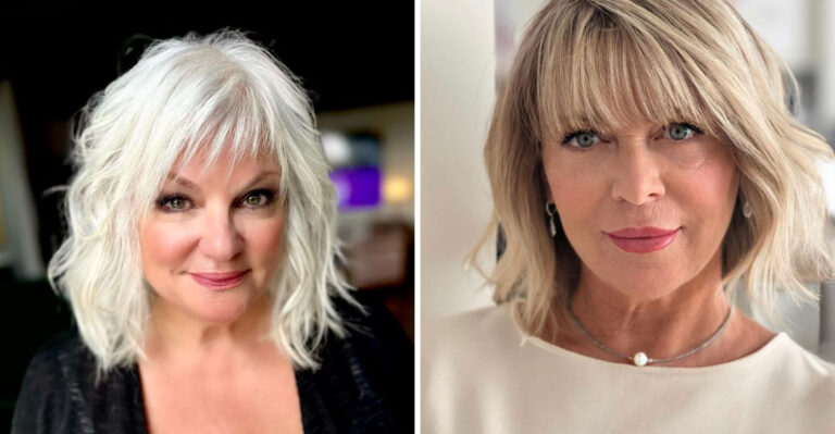 These 20 Layered Chin-Length Styles For Mature Women Work Like A Built-In Filter