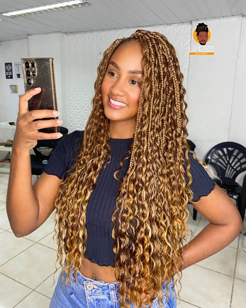 Bohemian Box Braids