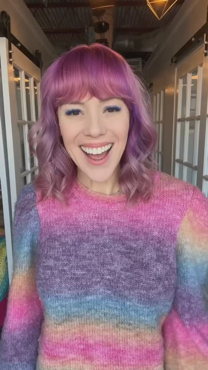 Frosted Hair With Pastel Twinsets