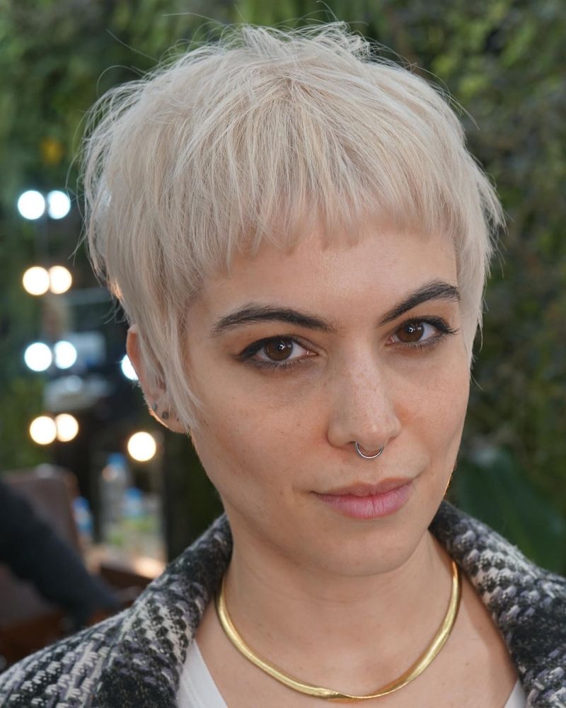 Too Severe: Blunt Micro Bangs
