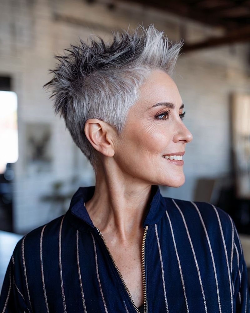 Spiky Pixie with Tapered Nape