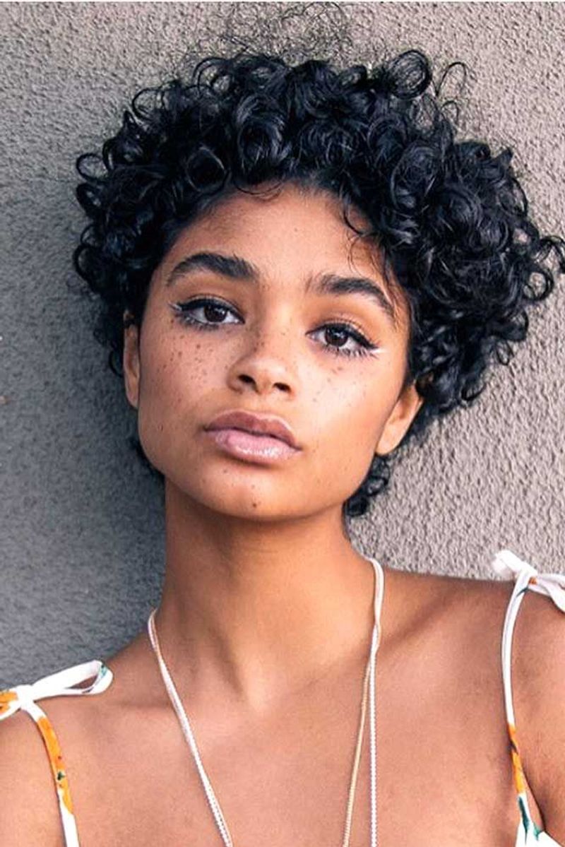 Curly Crop with Tapered Sides