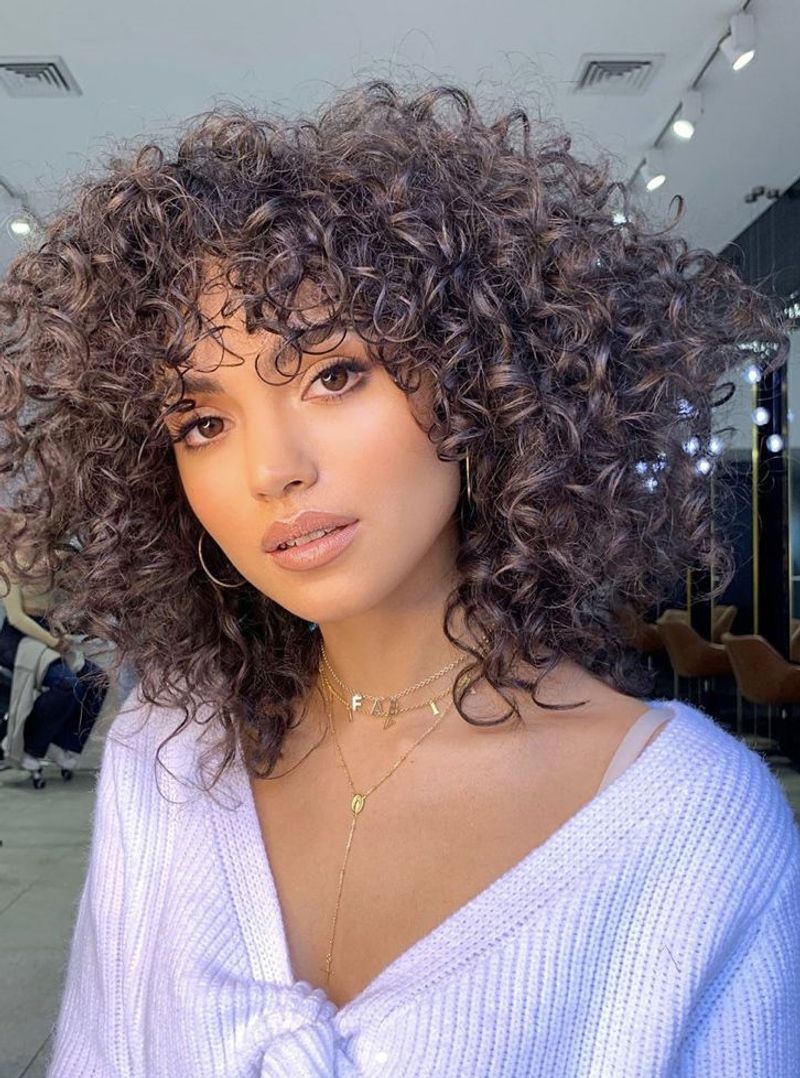 Brushed-Out Curly Bob